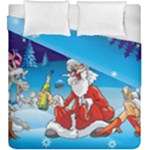 drunk Santa ugly xmas Duvet Cover Double Side (King Size)