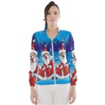 drunk Santa ugly xmas Windbreaker (Women)