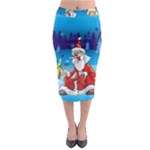 drunk Santa ugly xmas Midi Pencil Skirt