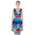 drunk Santa ugly xmas Racerback Midi Dress