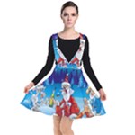 drunk Santa ugly xmas Plunge Pinafore Dress