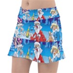 drunk Santa ugly xmas Tennis Skirt