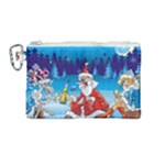 drunk Santa ugly xmas Canvas Cosmetic Bag (Medium)