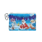 drunk Santa ugly xmas Canvas Cosmetic Bag (Small)