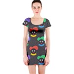 Christmas Zwarte Piet Short Sleeve Bodycon Dress