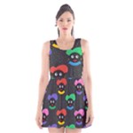 Christmas Zwarte Piet Scoop Neck Skater Dress