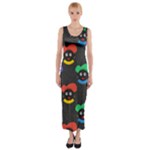 Christmas Zwarte Piet Fitted Maxi Dress