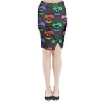 Christmas Zwarte Piet Midi Wrap Pencil Skirt