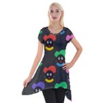 Christmas Zwarte Piet Short Sleeve Side Drop Tunic