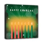 african women happy kwanzaa Mini Canvas 8  x 8  (Stretched)