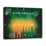 african women happy kwanzaa Canvas 14  x 11  (Stretched)