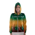 african women happy kwanzaa Hooded Windbreaker (Women)