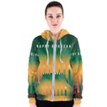 african women happy kwanzaa Women s Zipper Hoodie