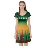 african women happy kwanzaa Short Sleeve Skater Dress