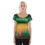 african women happy kwanzaa Cap Sleeve Top