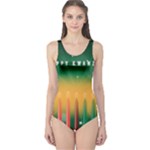 african women happy kwanzaa One Piece Swimsuit