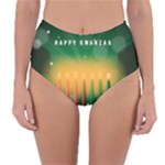 african women happy kwanzaa Reversible High-Waist Bikini Bottoms