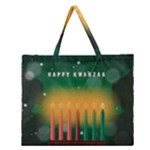 african women happy kwanzaa Zipper Large Tote Bag