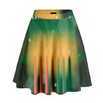 african women happy kwanzaa High Waist Skirt