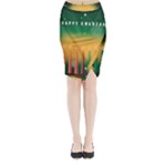 african women happy kwanzaa Midi Wrap Pencil Skirt