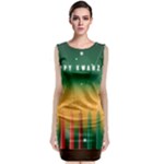 african women happy kwanzaa Sleeveless Velvet Midi Dress