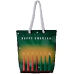 african women happy kwanzaa Full Print Rope Handle Tote (Small)