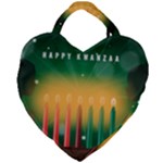 african women happy kwanzaa Giant Heart Shaped Tote