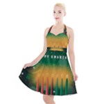 african women happy kwanzaa Halter Party Swing Dress 