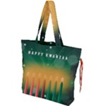 african women happy kwanzaa Drawstring Tote Bag