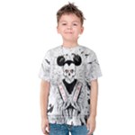 White & Gray Scary Mouse Costume Kids  Cotton Tee