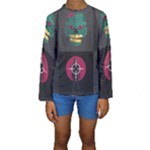 Halloween Zombie Hunter Kids  Long Sleeve Swimwear