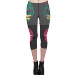 Halloween Zombie Hunter Capri Leggings 