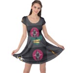 Halloween Zombie Hunter Cap Sleeve Dress