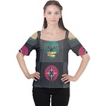 Halloween Zombie Hunter Cutout Shoulder Tee