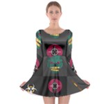 Halloween Zombie Hunter Long Sleeve Skater Dress