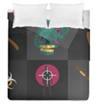 Halloween Zombie Hunter Duvet Cover Double Side (Queen Size)