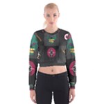 Halloween Zombie Hunter Cropped Sweatshirt