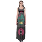 Halloween Zombie Hunter Empire Waist Maxi Dress