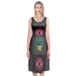 Halloween Zombie Hunter Midi Sleeveless Dress