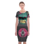 Halloween Zombie Hunter Classic Short Sleeve Midi Dress