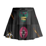 Halloween Zombie Hunter Mini Flare Skirt