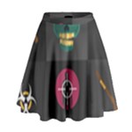 Halloween Zombie Hunter High Waist Skirt