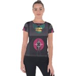 Halloween Zombie Hunter Short Sleeve Sports Top 