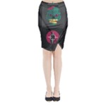 Halloween Zombie Hunter Midi Wrap Pencil Skirt