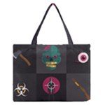 Halloween Zombie Hunter Zipper Medium Tote Bag