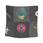 Halloween Zombie Hunter Square Tapestry (Small)