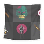 Halloween Zombie Hunter Square Tapestry (Large)