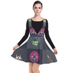 Halloween Zombie Hunter Plunge Pinafore Dress