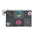 Halloween Zombie Hunter Canvas Cosmetic Bag (Medium)