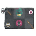 Halloween Zombie Hunter Canvas Cosmetic Bag (XL)